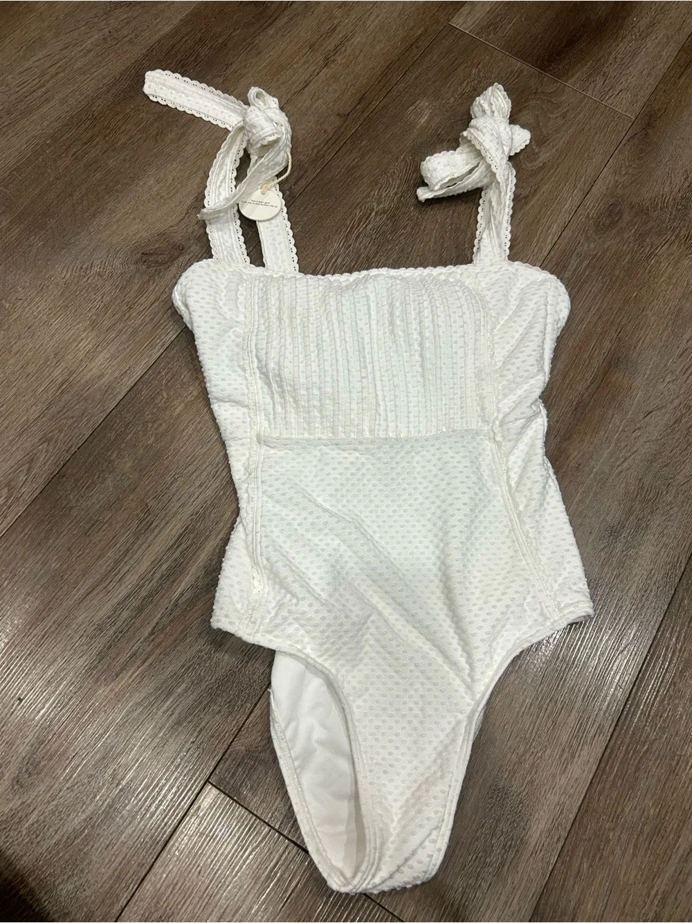 NWT Peony Swim Pintucked One Piece